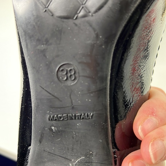 Roberto Festa for David's Black Patent Leather Heeled Loafer  Shoe - Picture 10 of 11